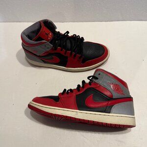Nike Air Jordan 1 Mid 'Fire Red’ Mens Size 10.5 RARE  2013 (554724-603)